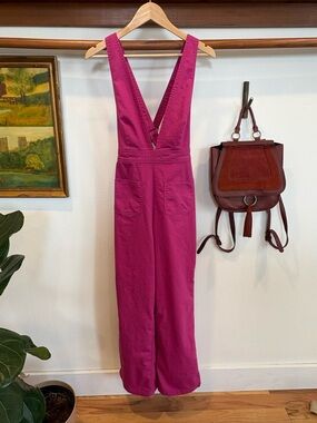 Sincerely Jules Fuchsia Wide Leg Jumpsuit
